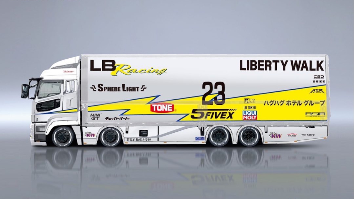 Liberty Walk is building a slammed commercial truck for 2022