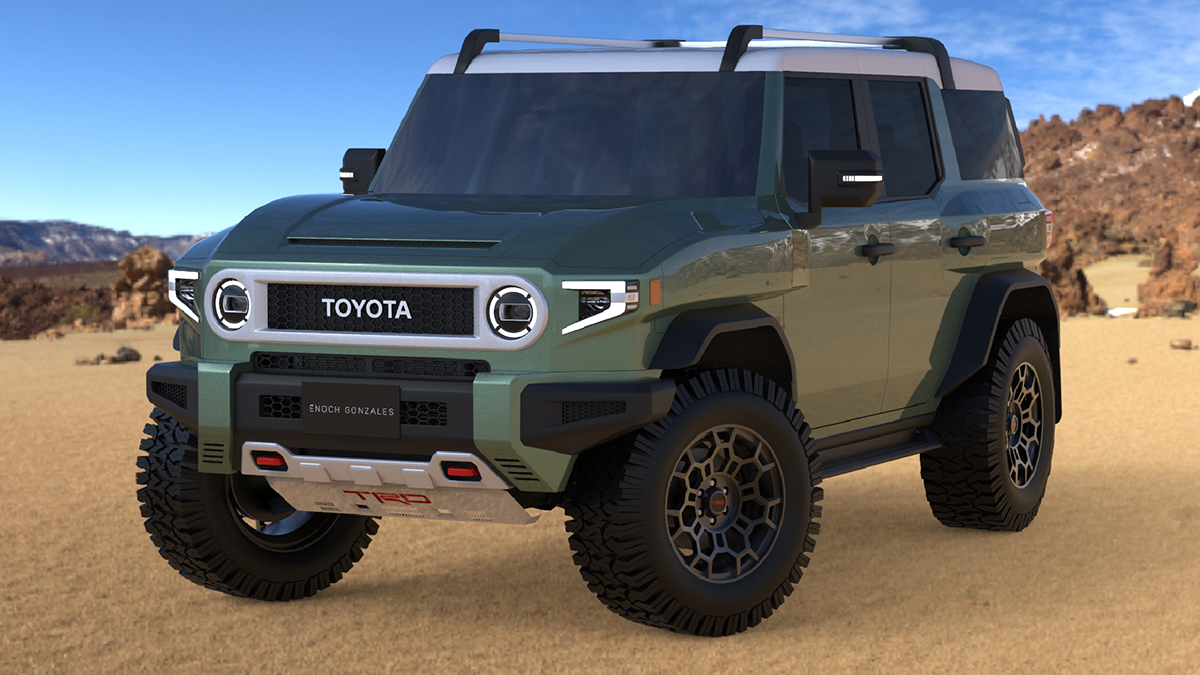Artist designs what a 2024 Toyota FJ Cruiser could look like