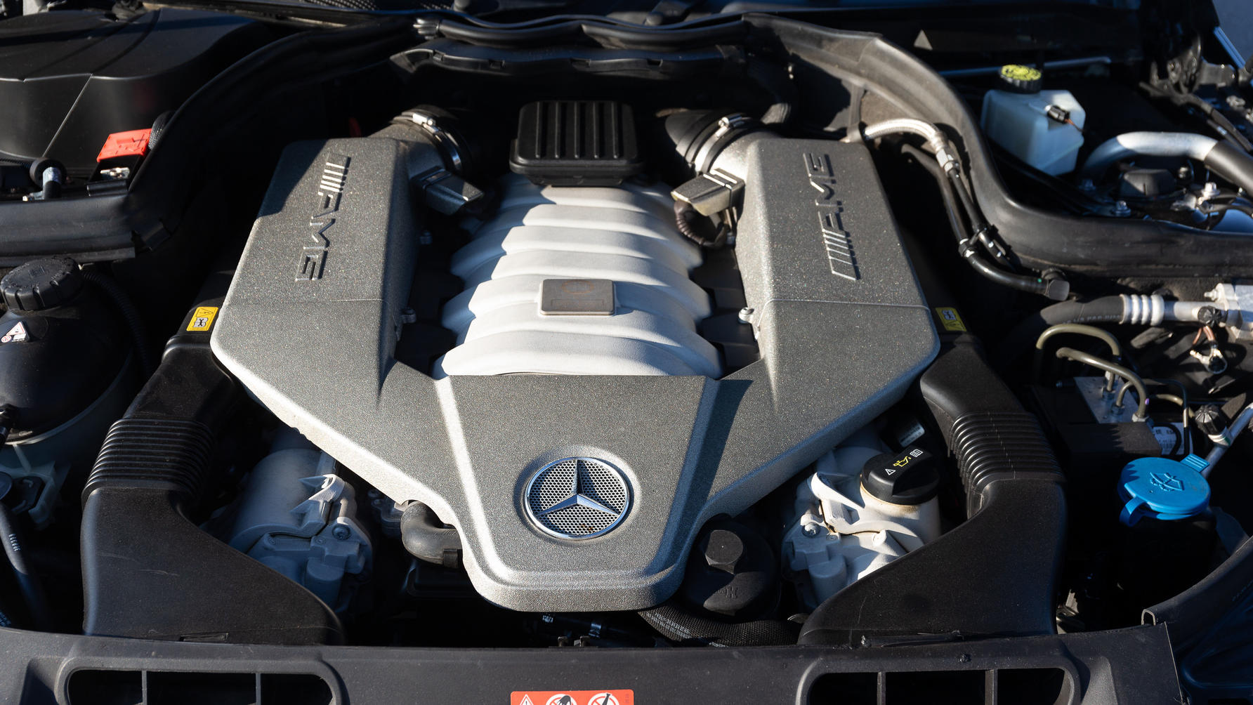 Engine of Michael Schumacher's Mercedes-Benz C63 AMG