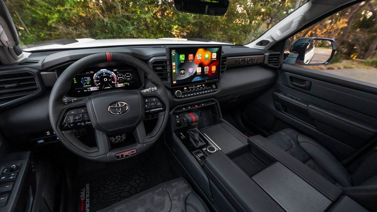 The dashboard of the all-new 2022 Toyota Sequoia