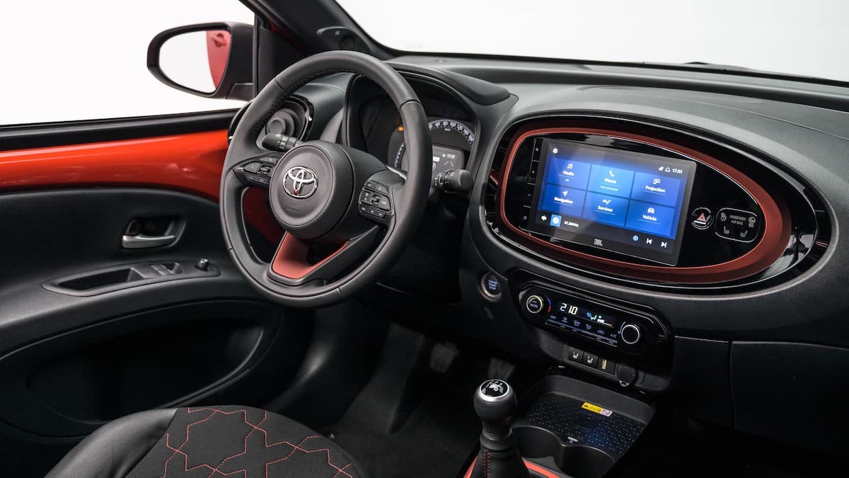 Cockpit of the 2022 Toyota Aygo X