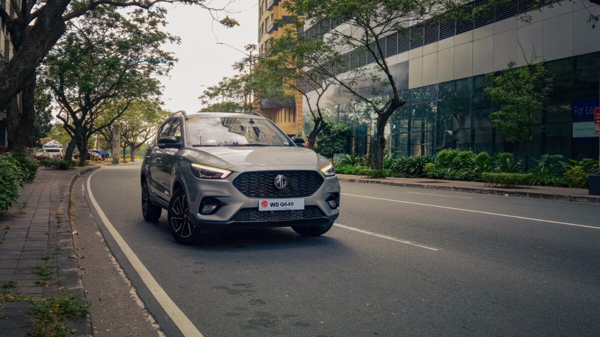 Exterior of the 2022 MG ZS T subcompact crossover