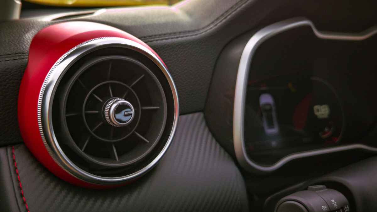 Interior detail of the 2022 MG ZS T subcompact crossover