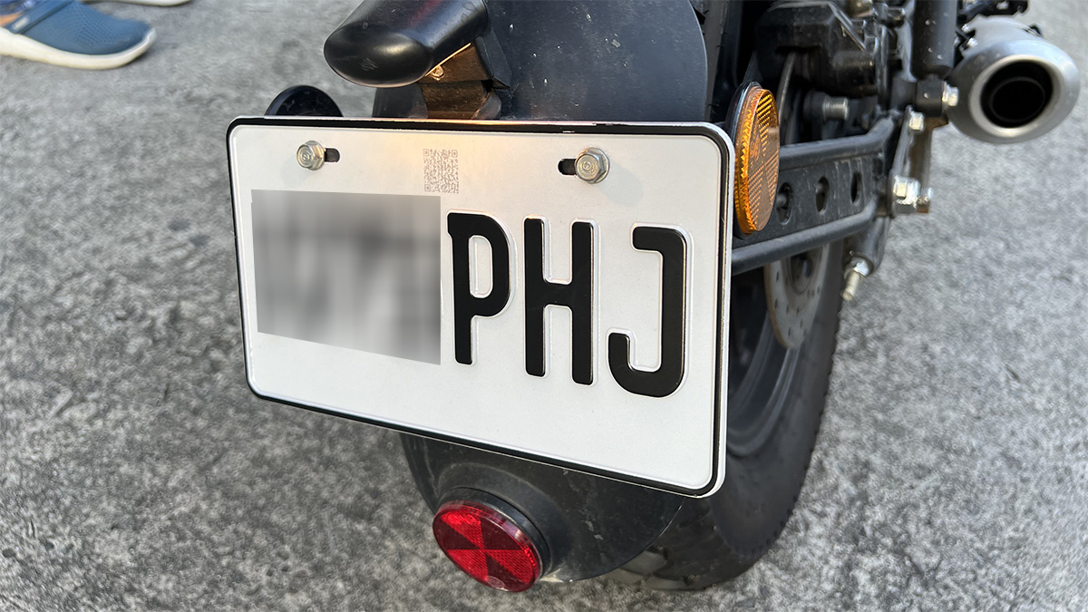 LTO, license plate, motorcycle plate, motorcycle license plate