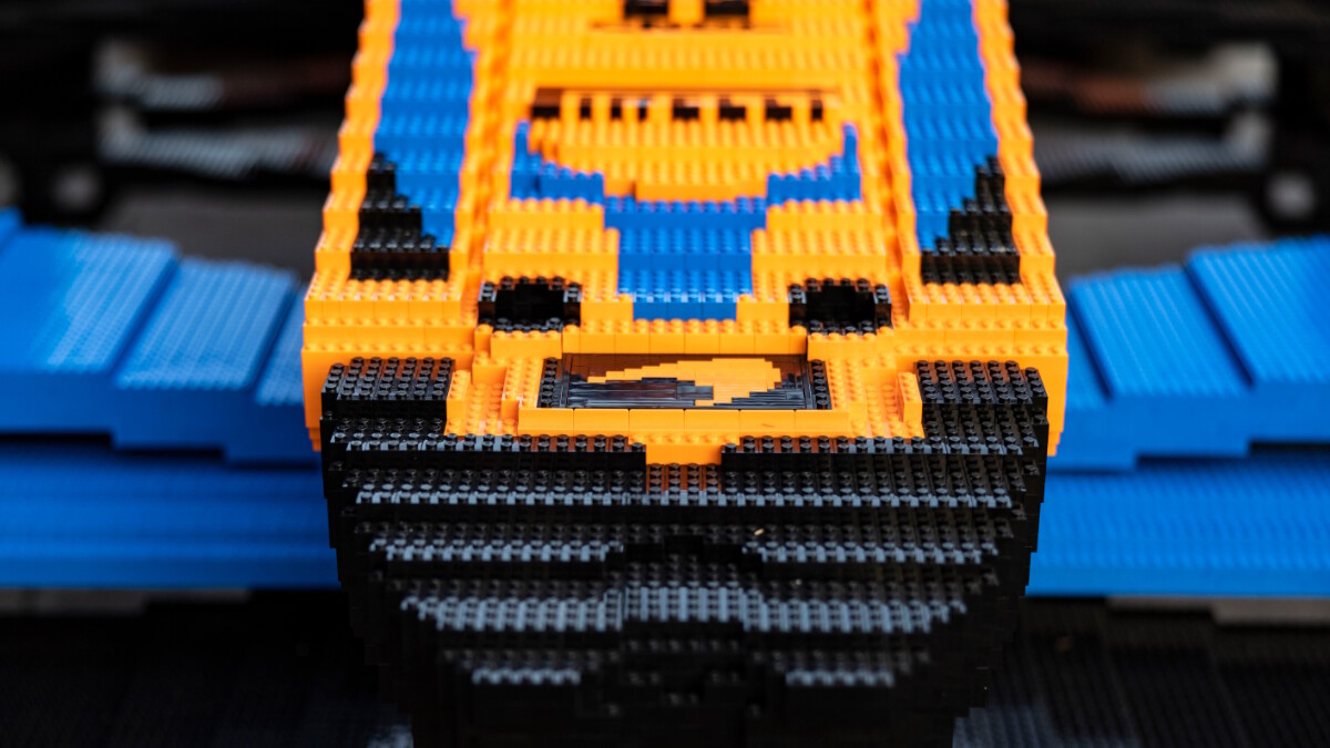 Full-size Lego McLaren MCL36 Formula 1 car