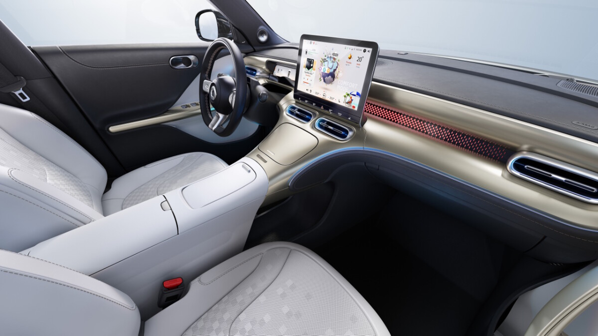 Interior detail of the Smart #1 electric crossover