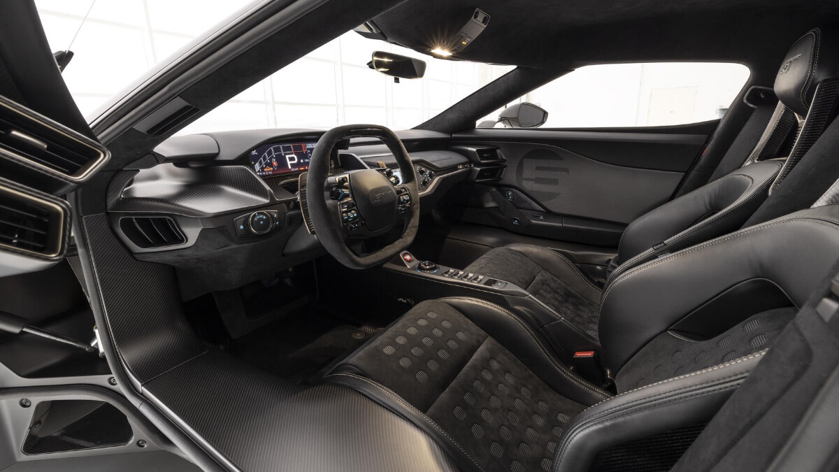 Interior of the Ford GT Holman Moody Heritage Edition