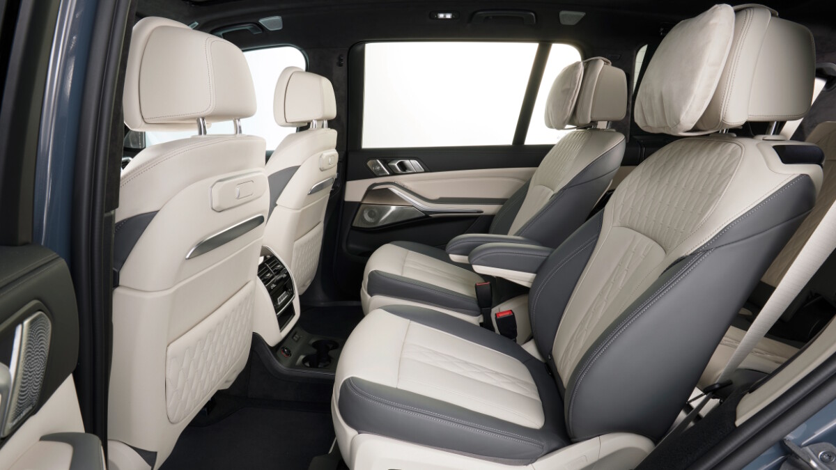 Interior of the 2022 BMW X7