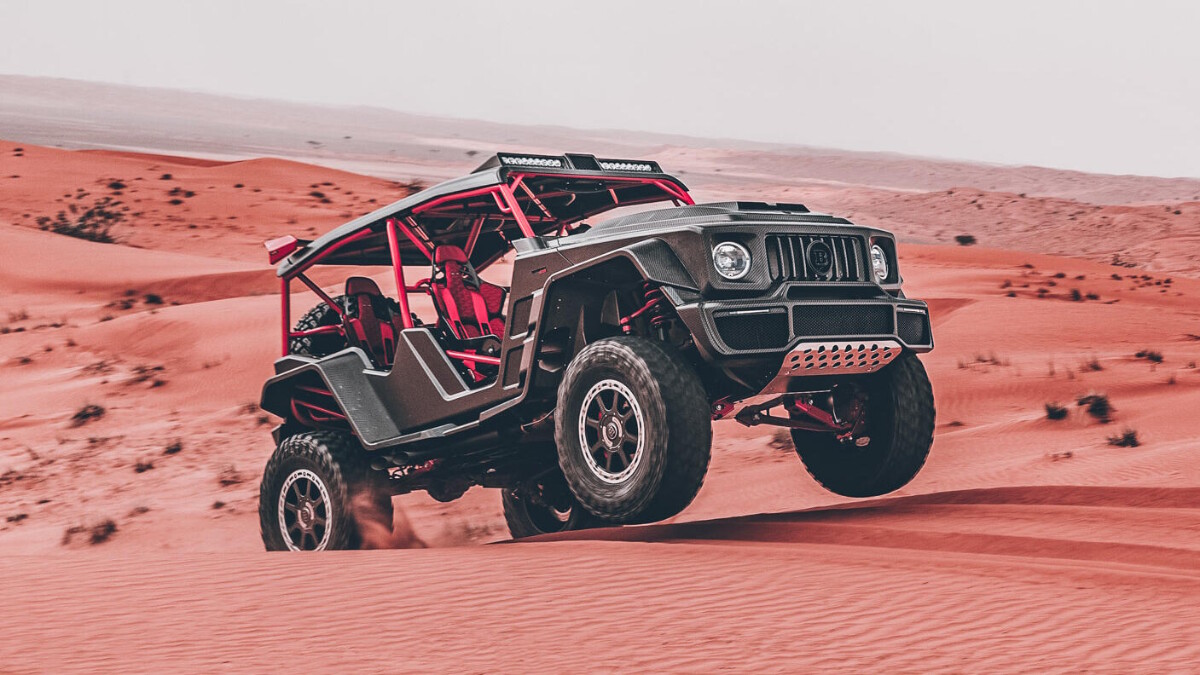 The Mercedes-Benz G-Class-based Brabus 900 Crawler in action