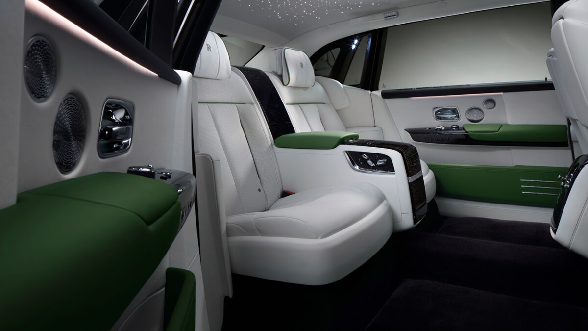Rear seats of the 2022 Rolls-Royce Phantom Series II