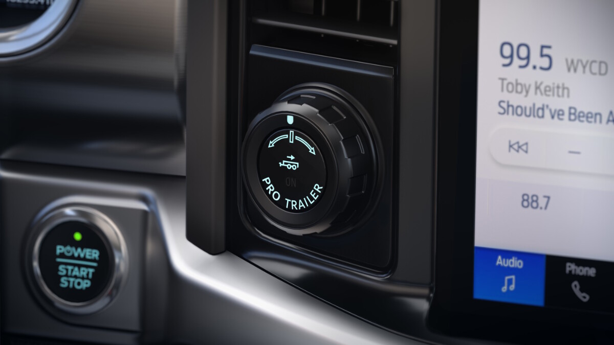 Mode selector of the Ford F-150 Lightning