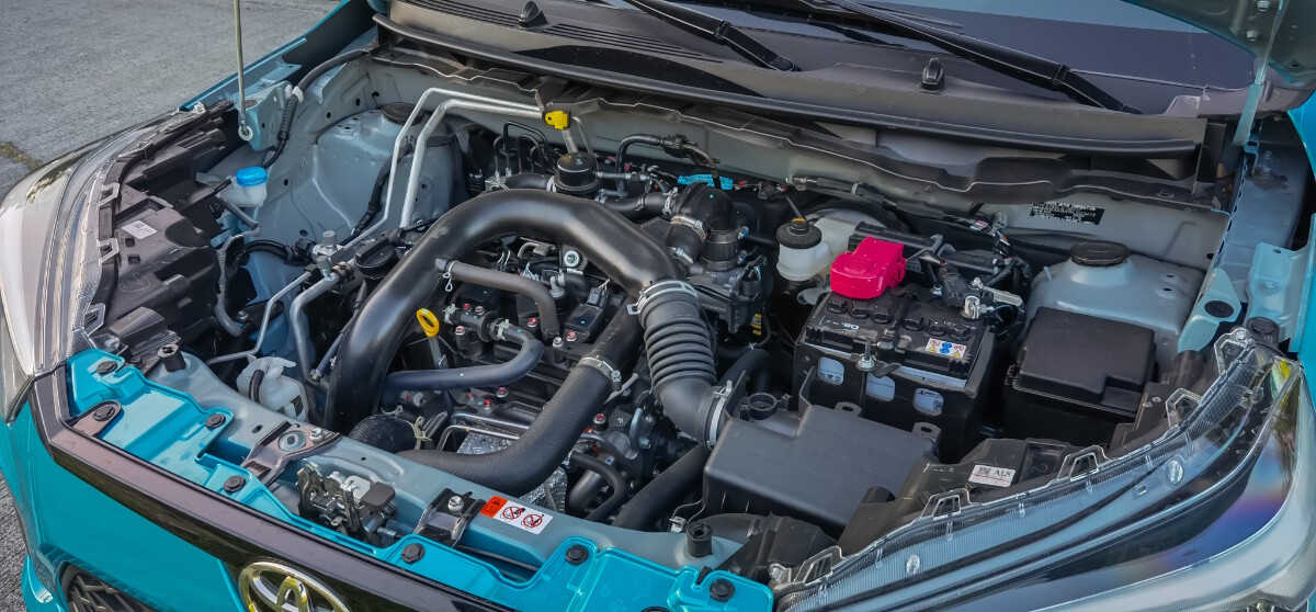 Engine of the 2022 Toyota Raize 1.0 Turbo CVT