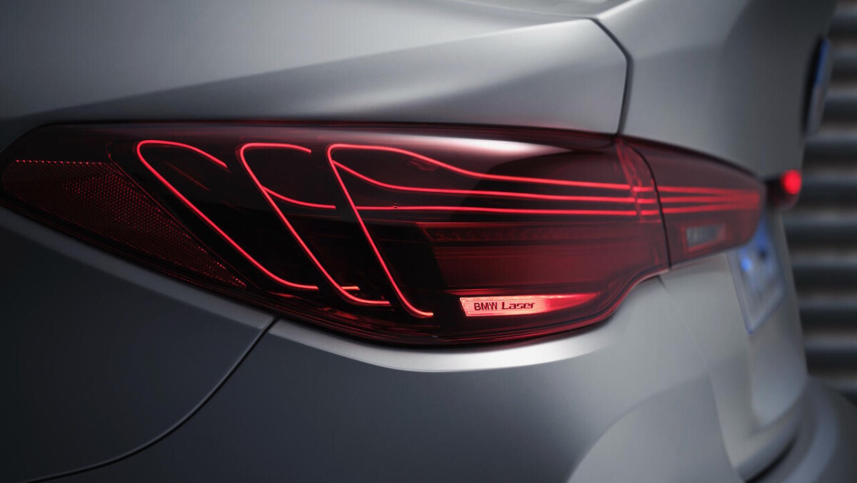 Taillight of the 2022 BMW M4 CSL