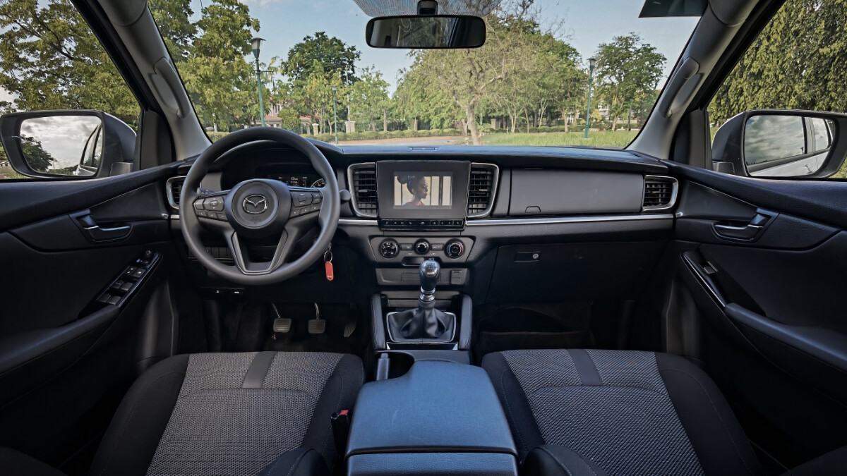 Cockpit of the 2022 Mazda BT-50 4x2 MT