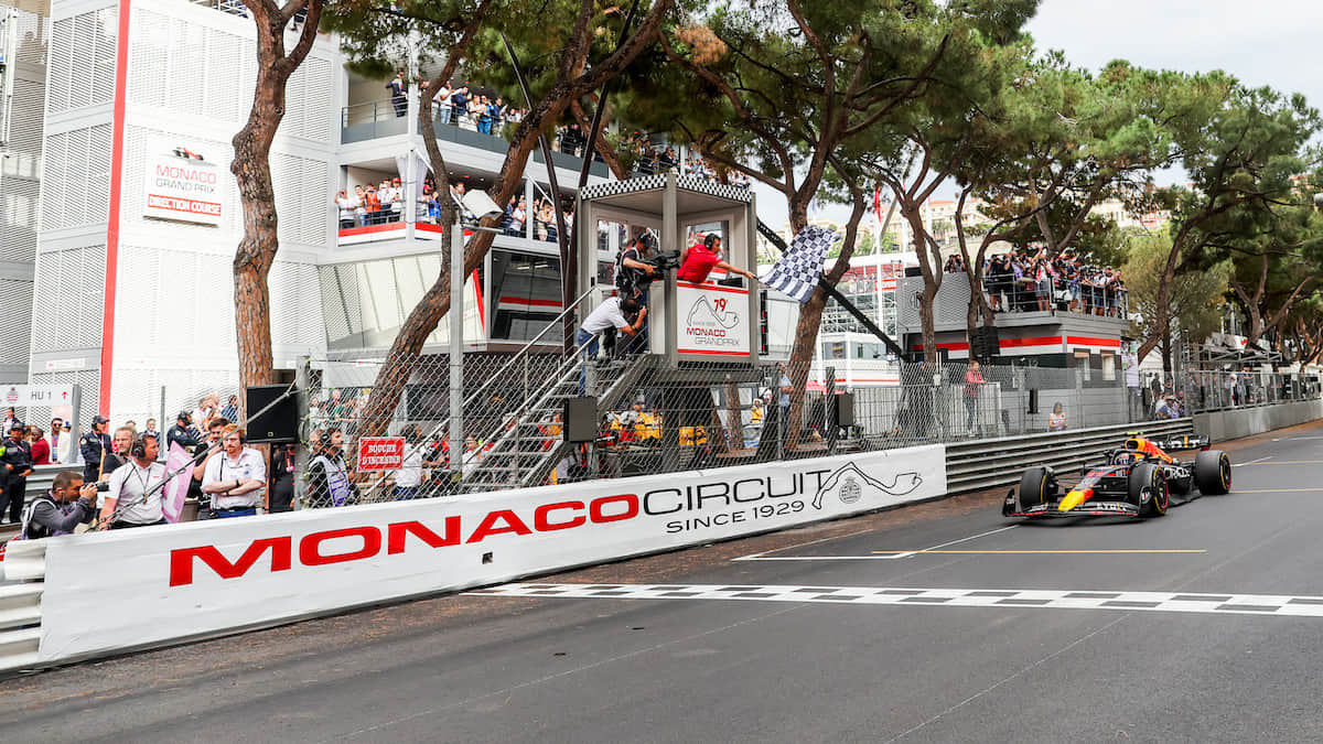 Sergio Perez of Red Bull Racing wins the 2022 Monaco Grand Prix