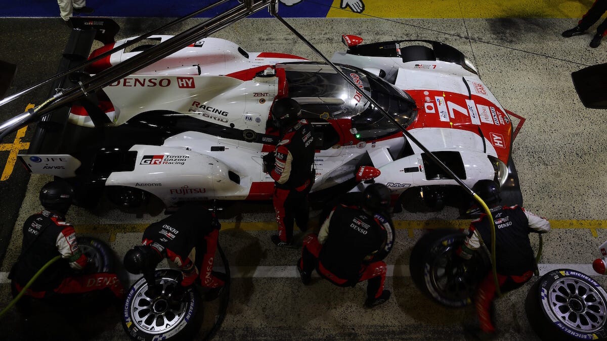 The #8 Toyota Gazoo Racing GR010 Hybrid driven by Sebastien Buemi, Brendon Hartley, and Ryo Hirakawa wins the Hypercar class of the 24 Hours of Le Mans in 2022