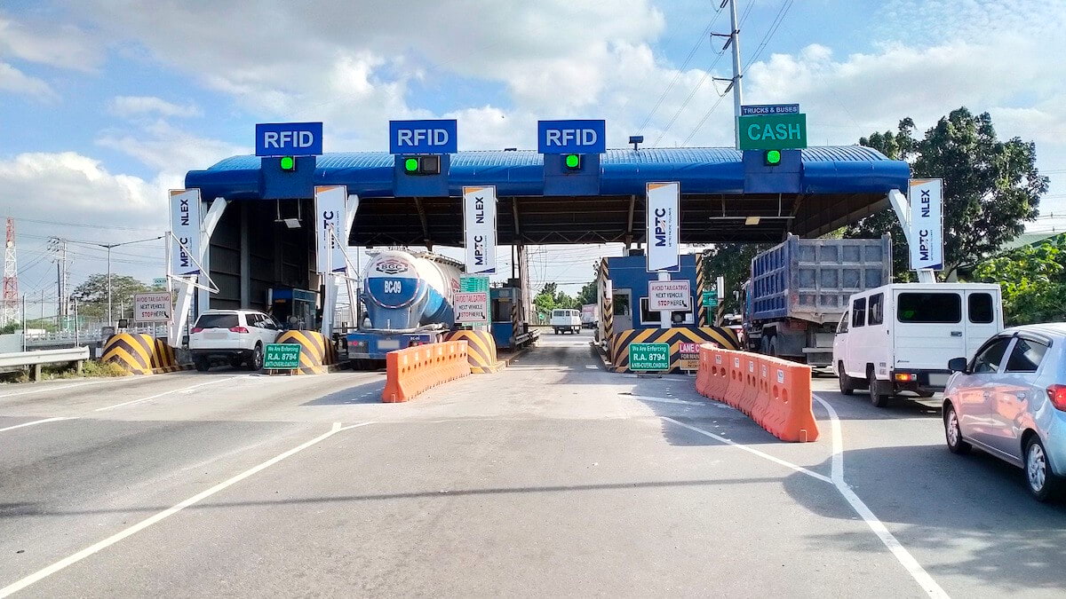 Toll plaza along North Luzon Expressway