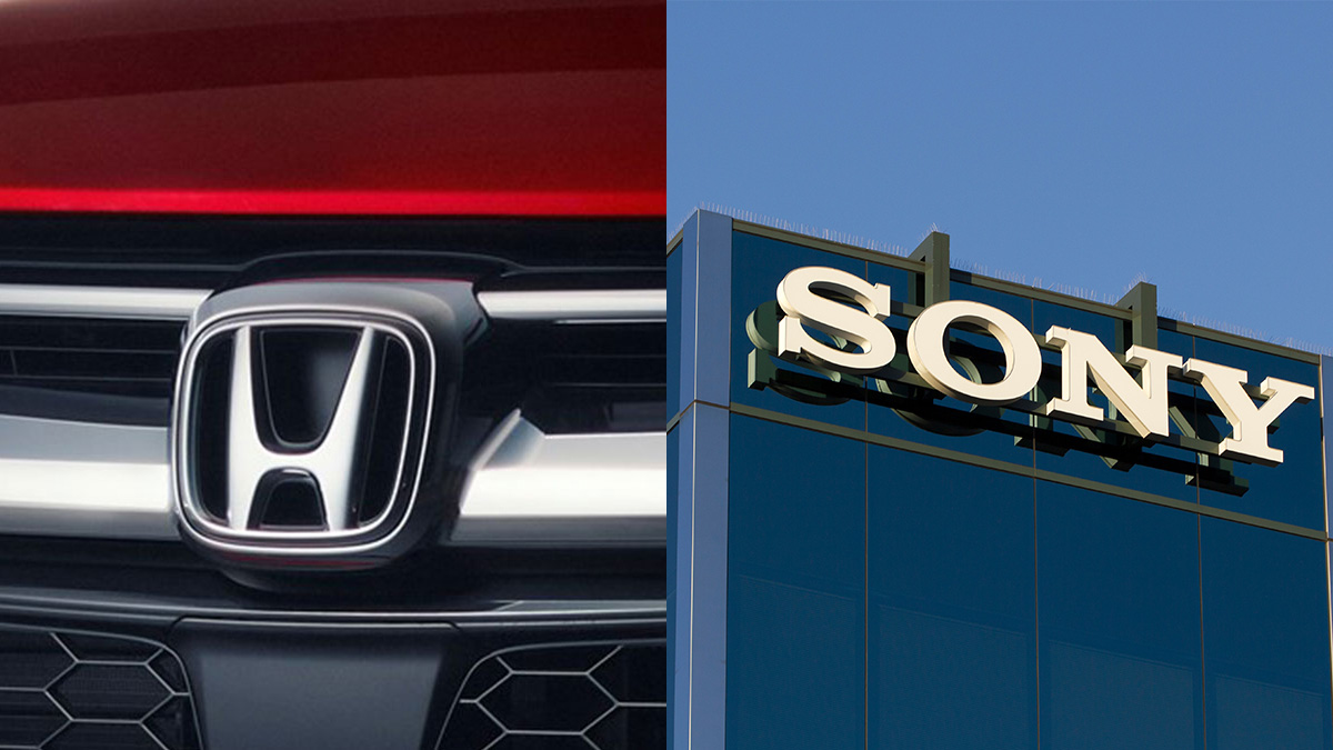 photo of honda and sony logos side by side