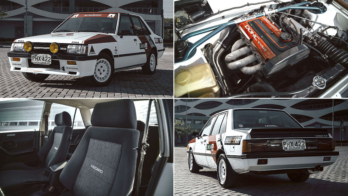 Images of a 1987 Mitsubishi Lancer GT, also known as the ‘Lancer box-type’ in the Philippines