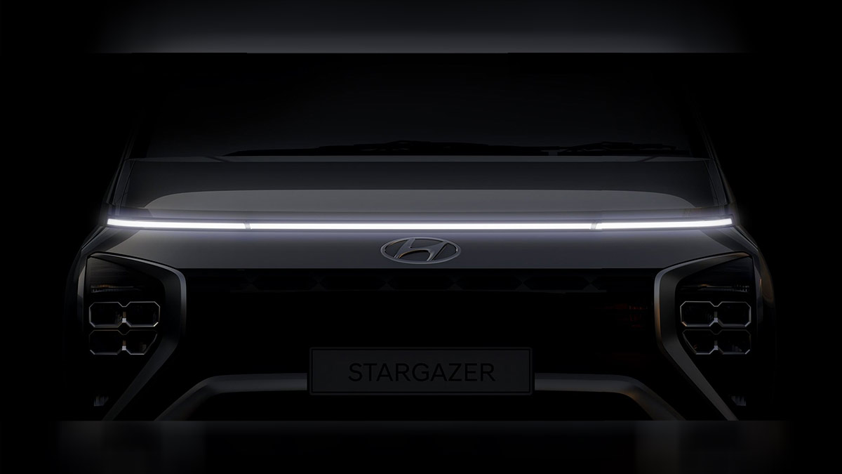 teaser image of the Hyundai Stargazer’s front end