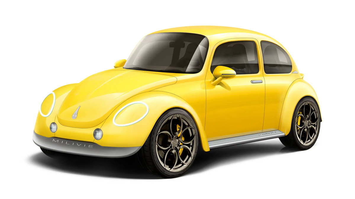 sketch of the milivie 1 volkswagen beetle restomod’s front
