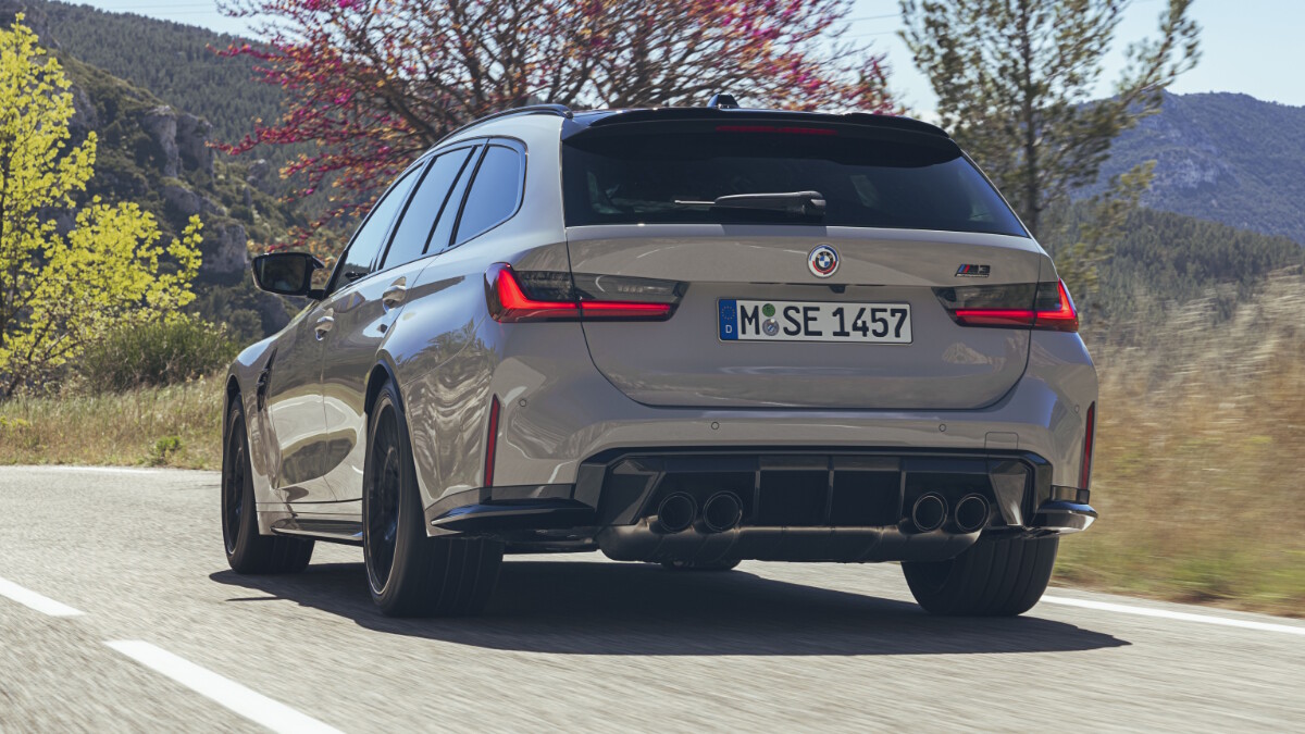 2023 BMW M3 Touring on the road