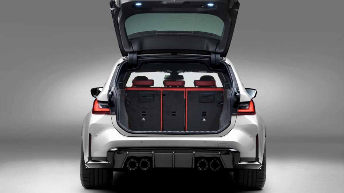 Cargo area of the 2023 BMW M3 Touring