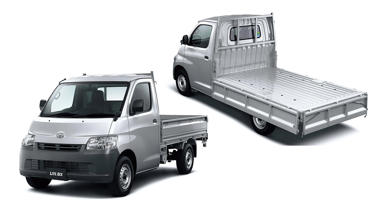 front and rear Photos of the 2022 toyota lite ace pickup