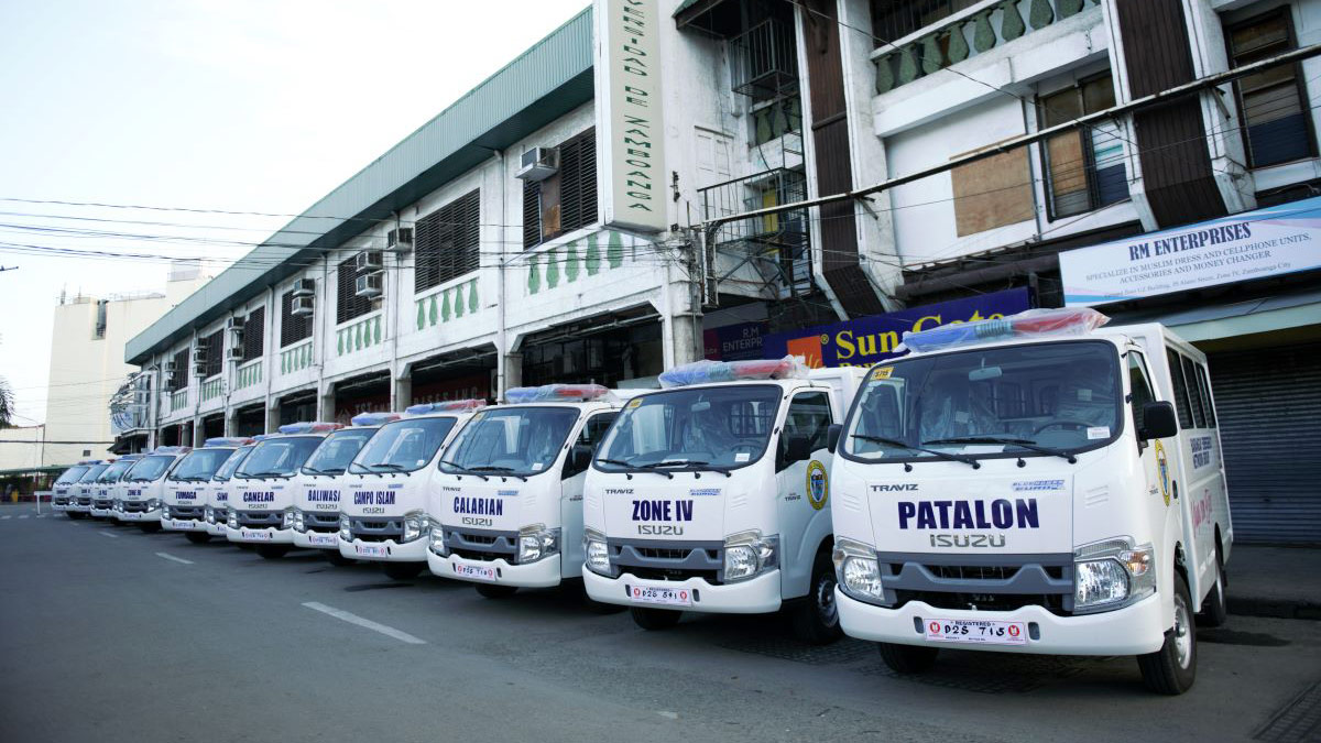 Isuzu Traviz units turned over to Zamboanga City
