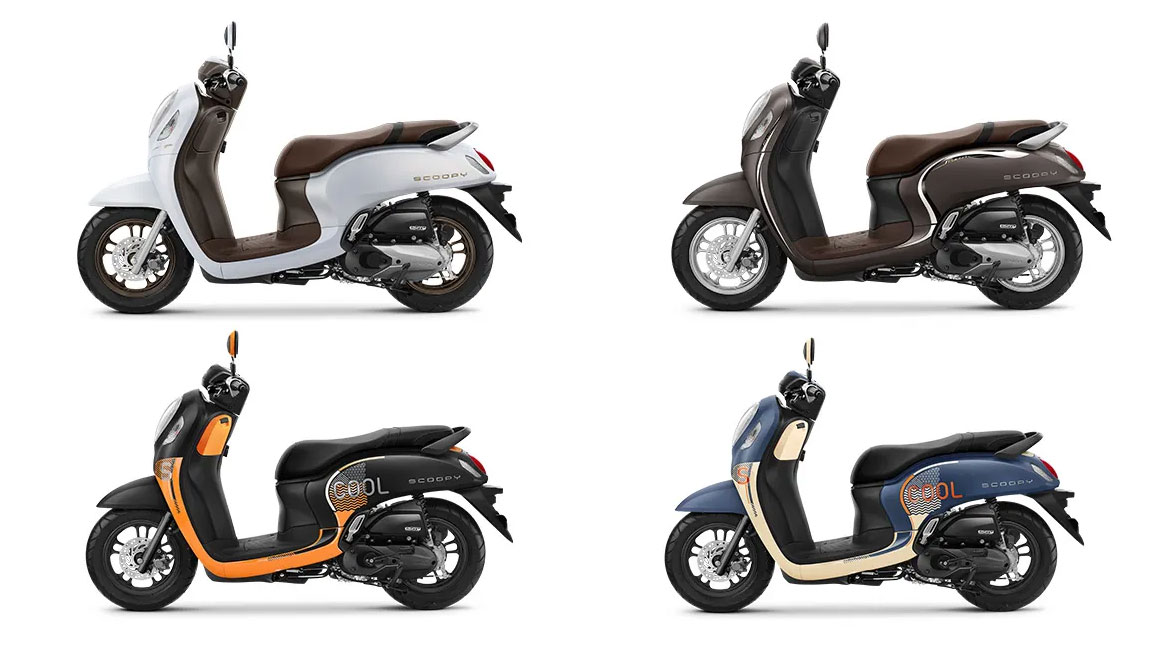 photo of the honda scoopy color options in indonesia