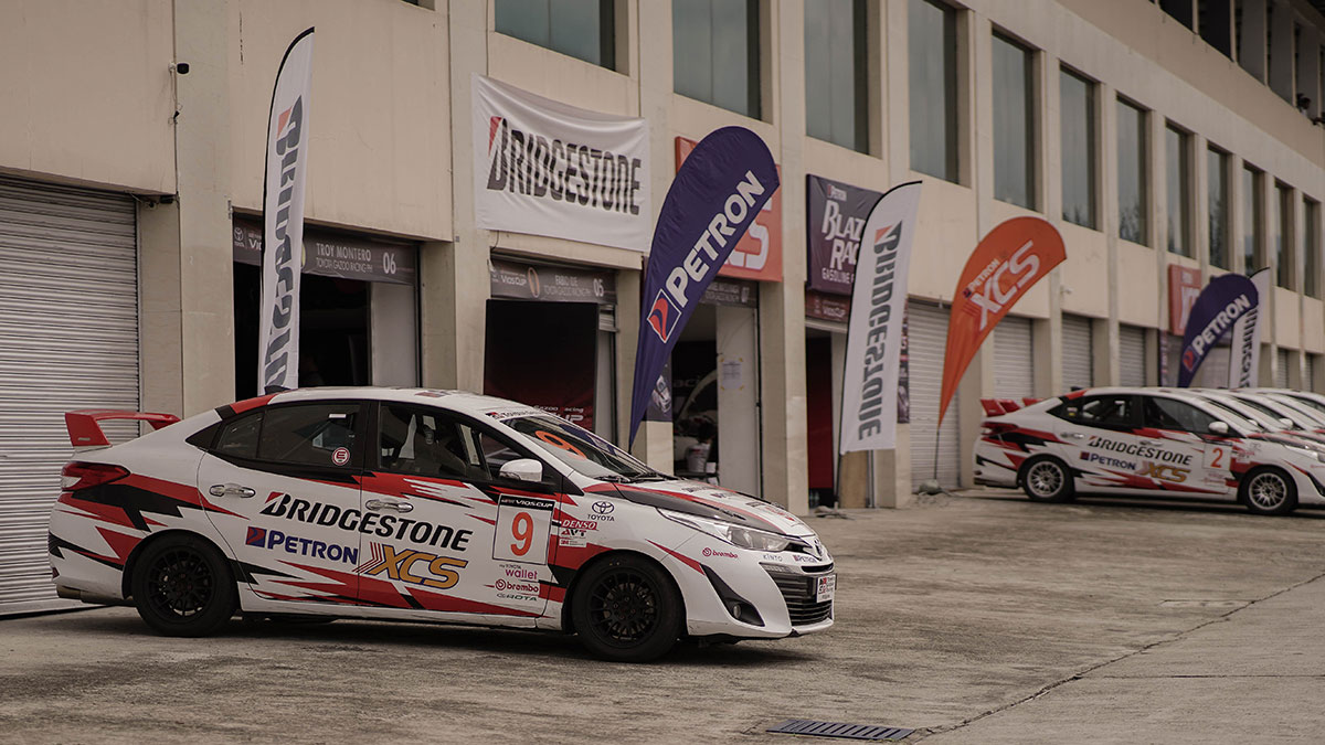 photo of a Toyota Vios parked during the 2022 toyota gazoo racing Vios Cup