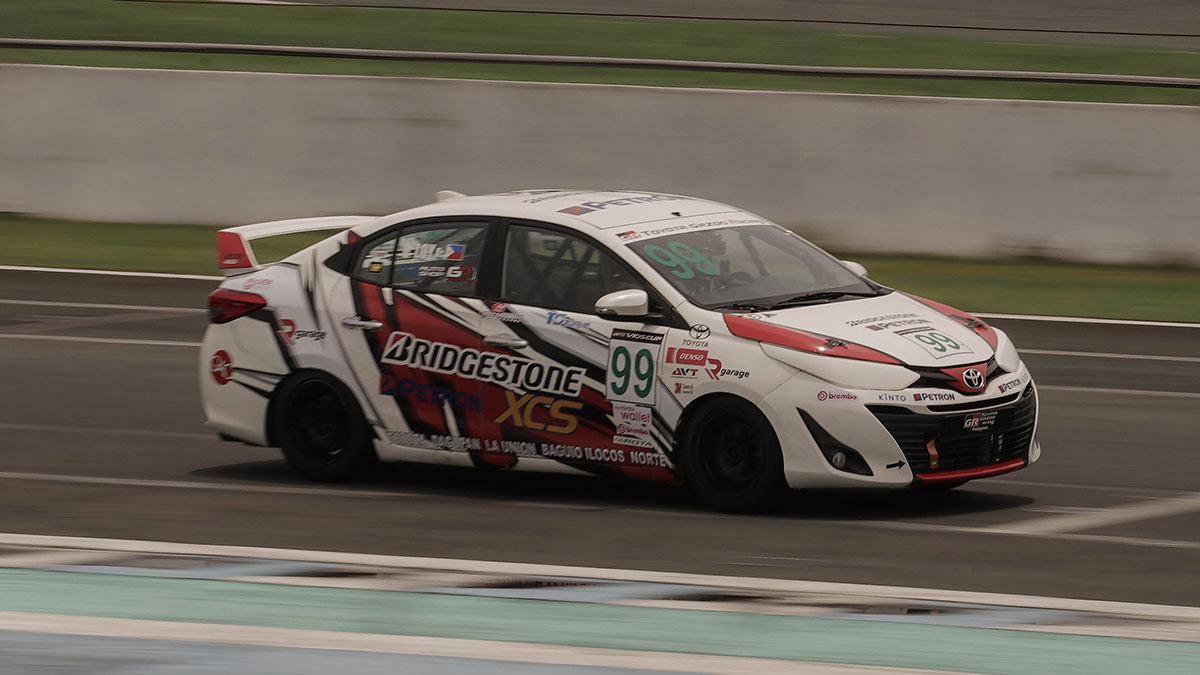 photo of Vios OMR car in action at the 2022 Toyota Vios Cup