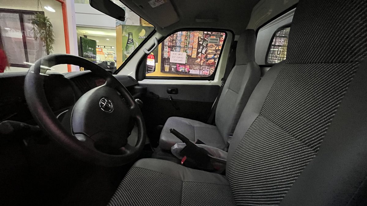 Interior of the 2023 Toyota Lite Ace