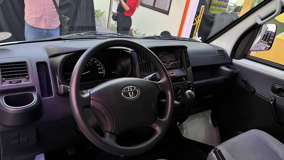 Cockpit of the 2023 Toyota Lite Ace