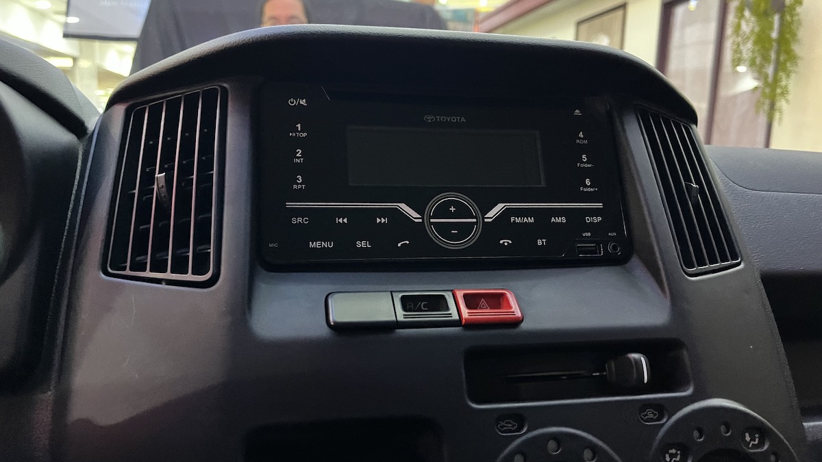 Multimedia unit of the 2023 Toyota Lite Ace