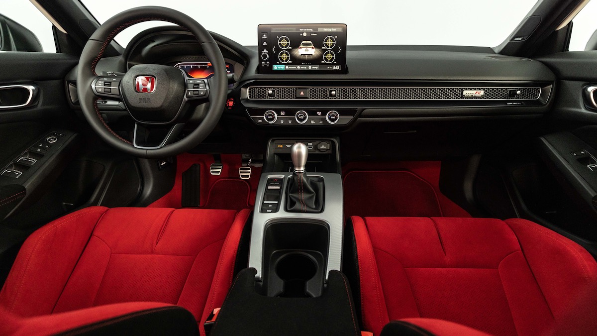 Cockpit of the 2023 Honda Civic Type R