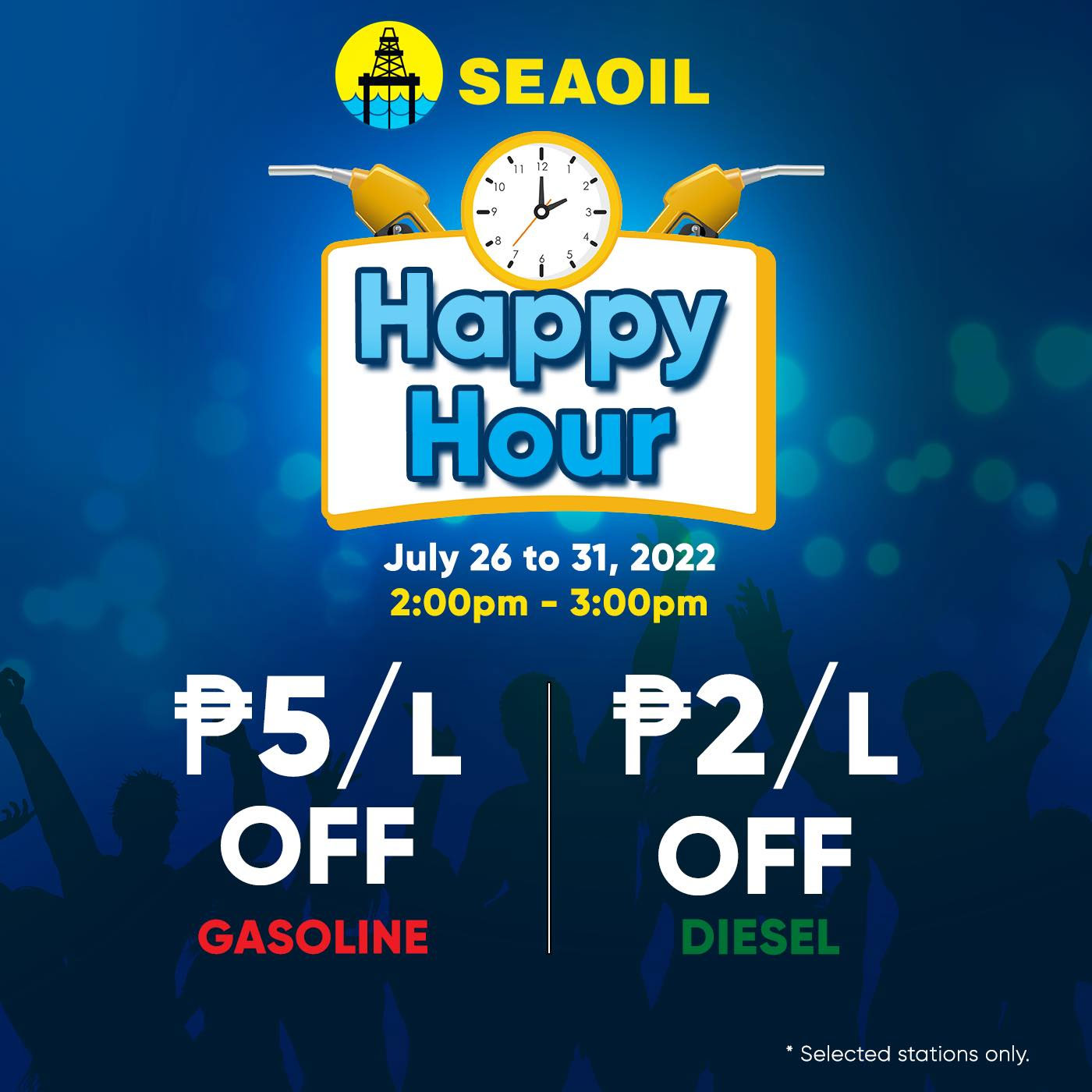 Fuel Discounts Philippines Seaoil Happy Hour Promo