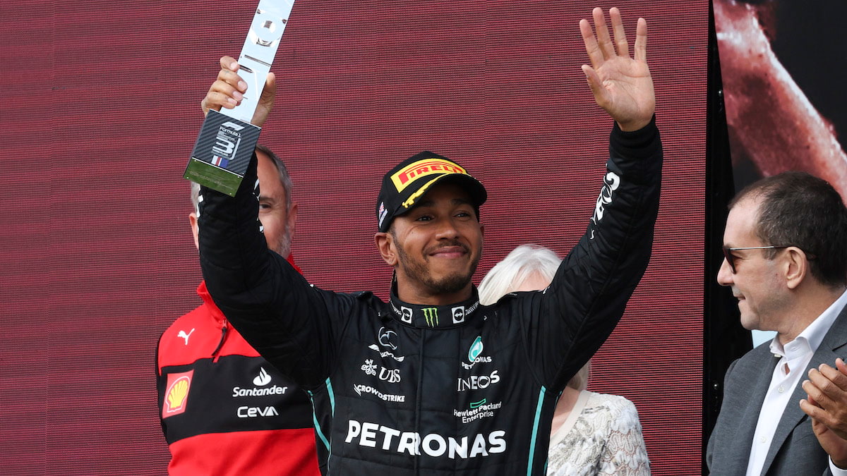 Formula 1 driver Lewis Hamilton of Mercedes AMG Petronas