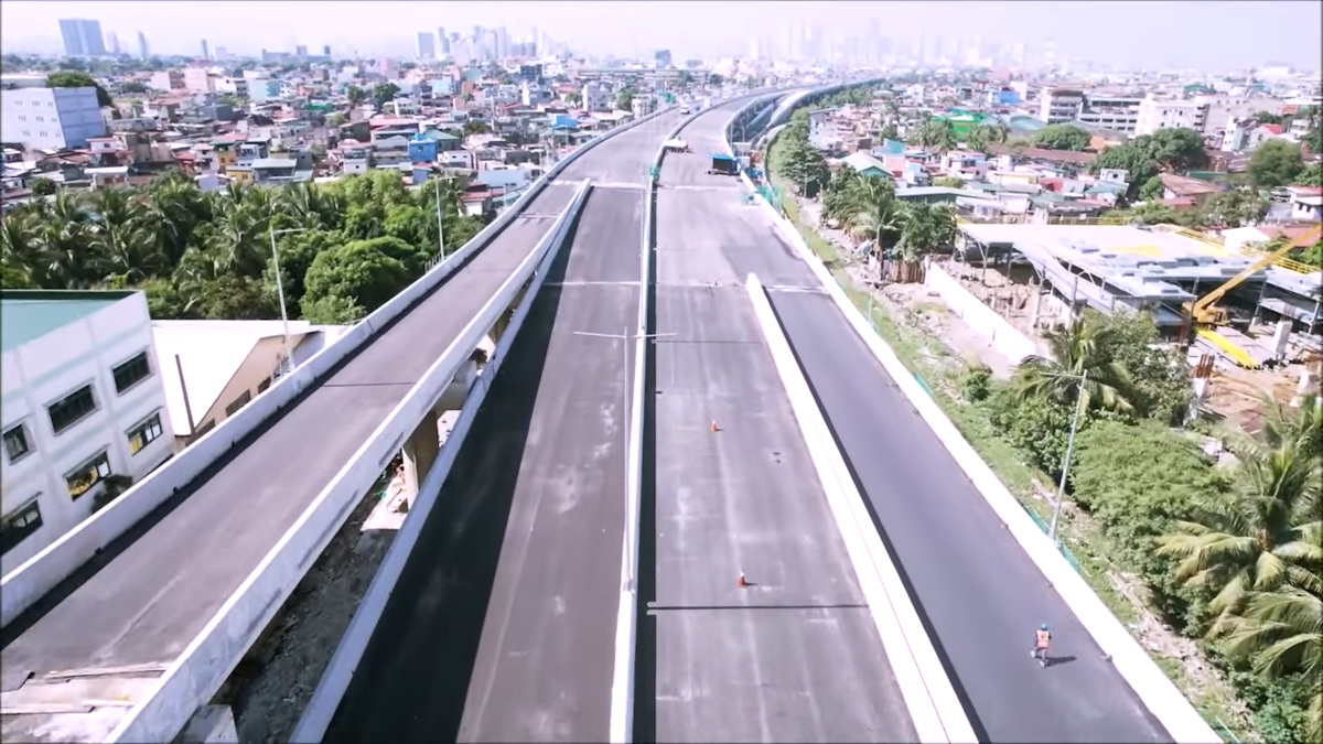 España Section of the NLEX Connector project as of August 2022