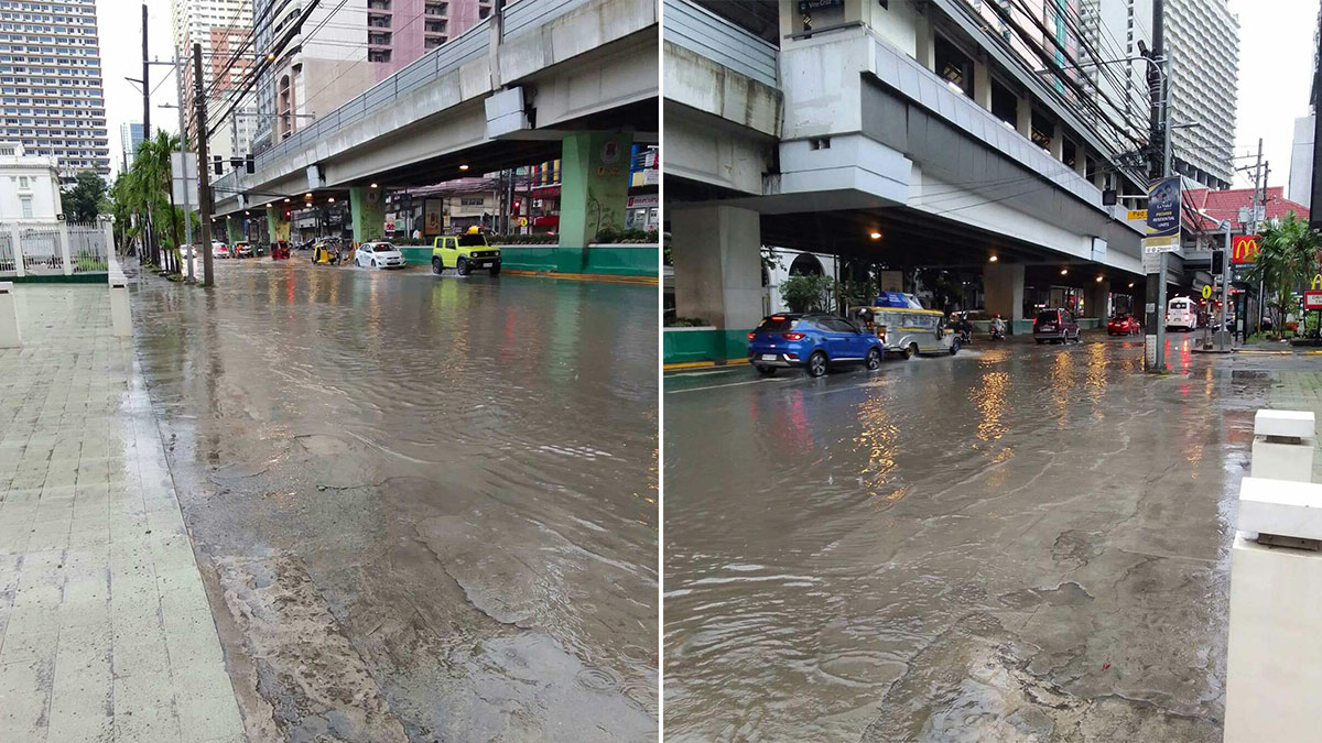 Manila City floods along Taft Avenue