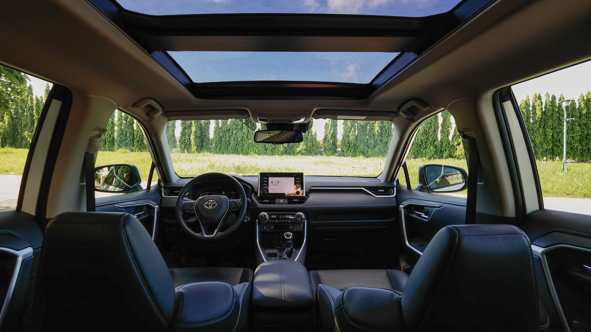 Cabin of the 2022 Toyota RAV4 Hybrid LTD