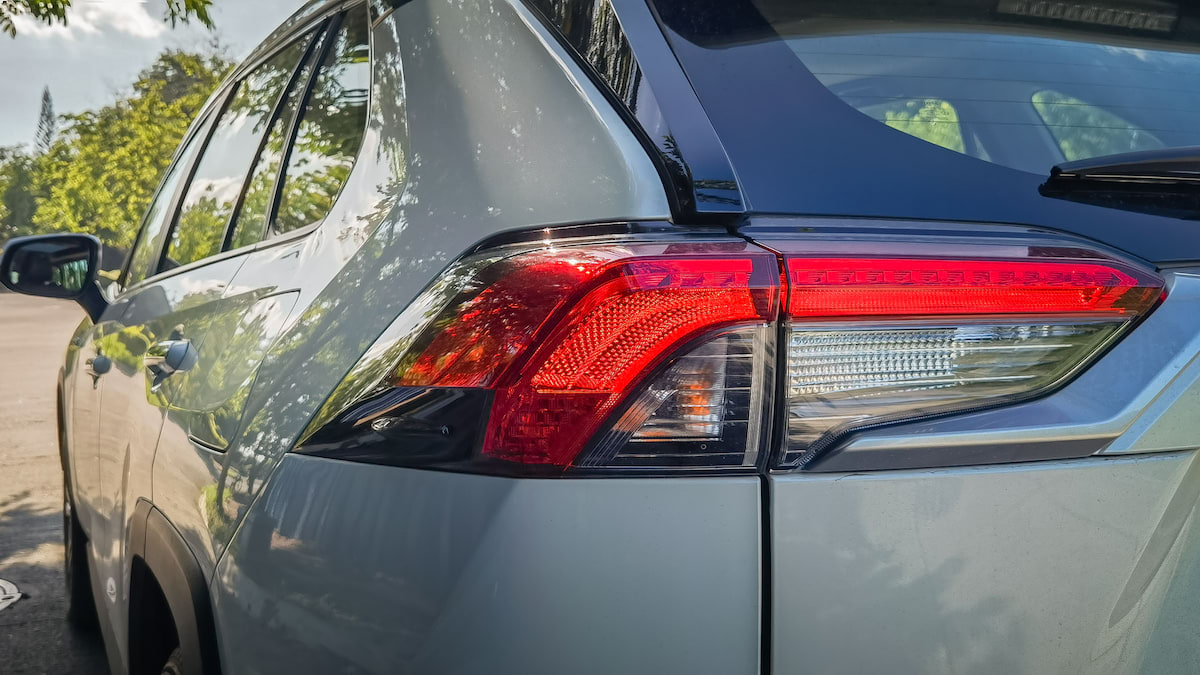 Taillight of the 2022 Toyota RAV4 Hybrid LTD