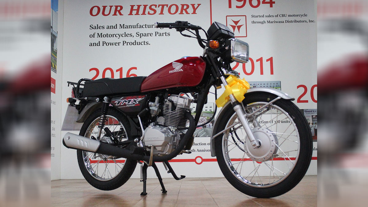This Honda TMX 125 Alpha is the 7,000,000th unit built locally by Honda Philippines