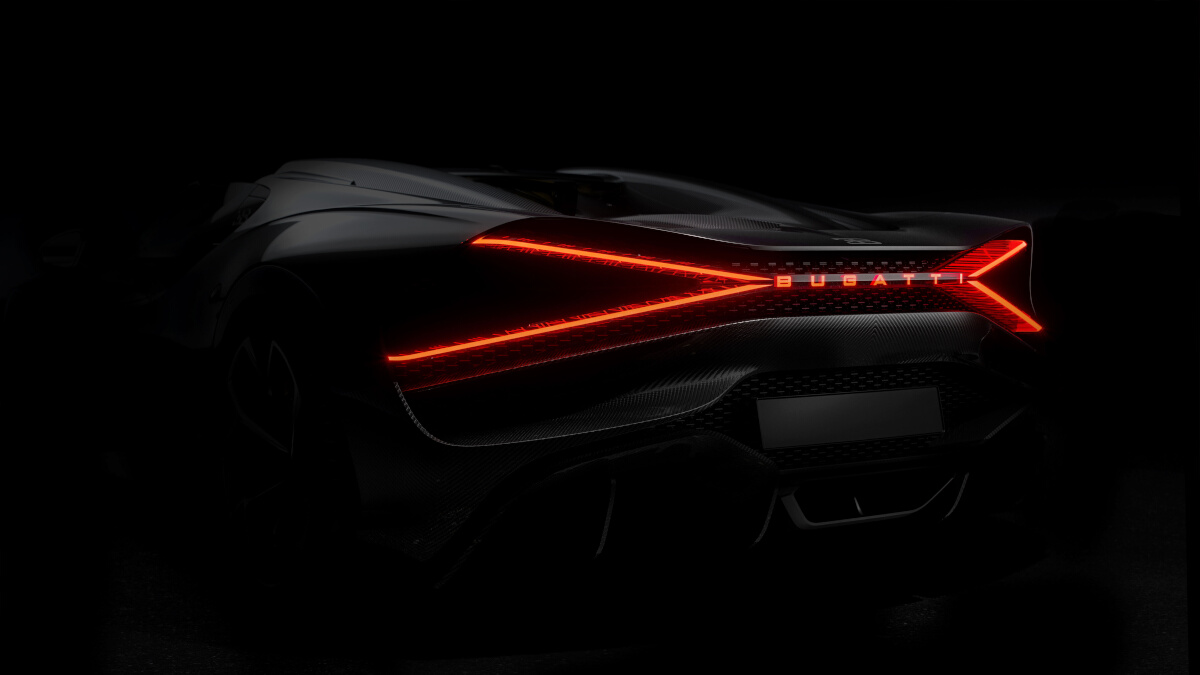 Taillight detail of the Bugatti Mistral
