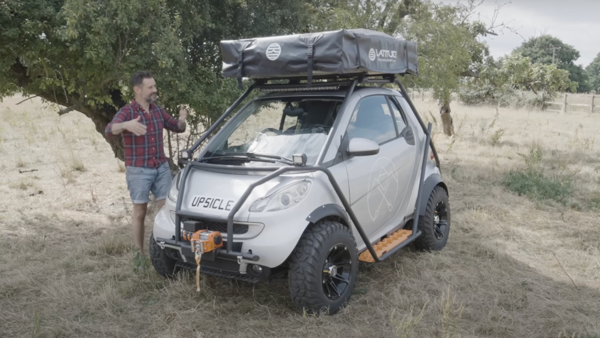 Image of a Smart Car camper conversion