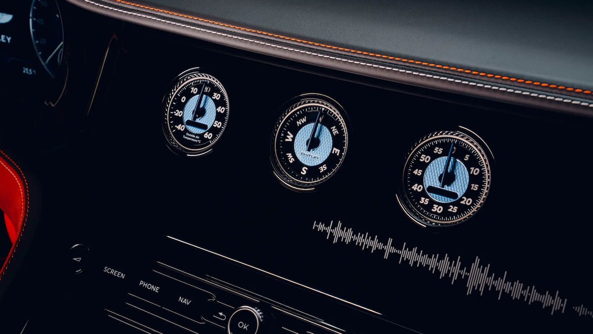 Bentley Mulliner Batur gauges