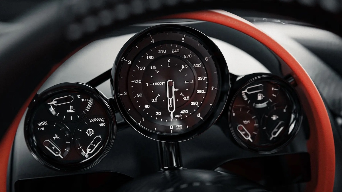 Koenigsegg CC850 gauges