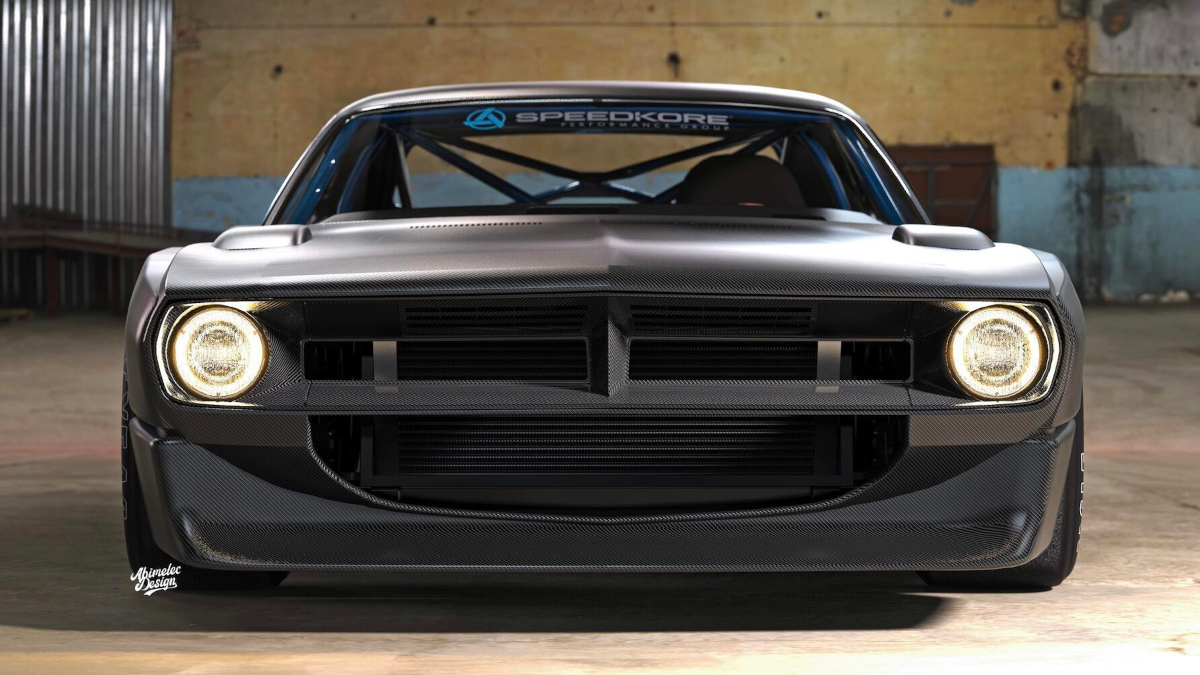 Image of the Speedkore Plymouth Barracuda concept