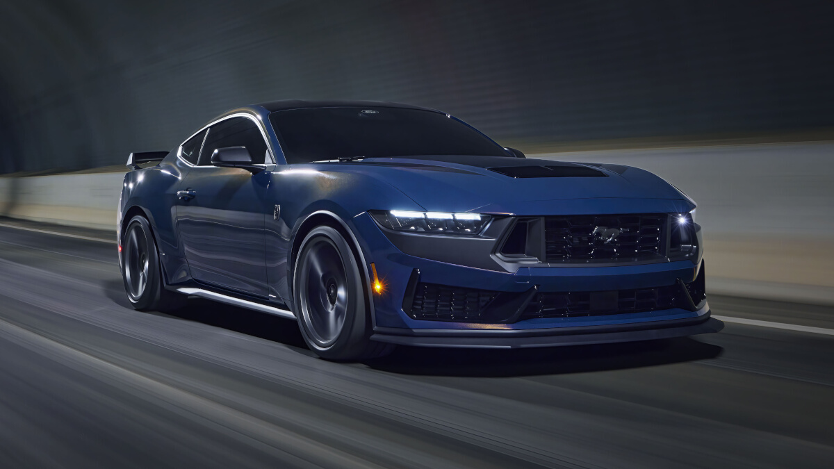 Ford Mustang Dark Horse in action