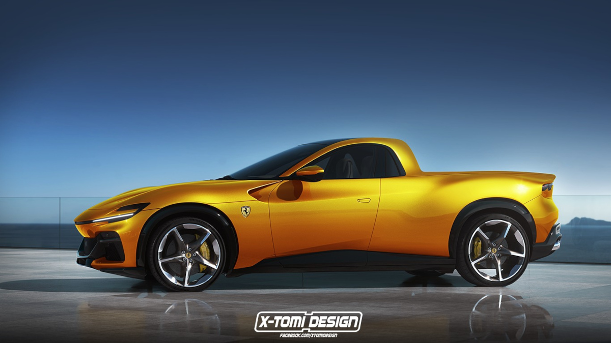 X-Tomi Design’s Ferrari Purosange pickup concept